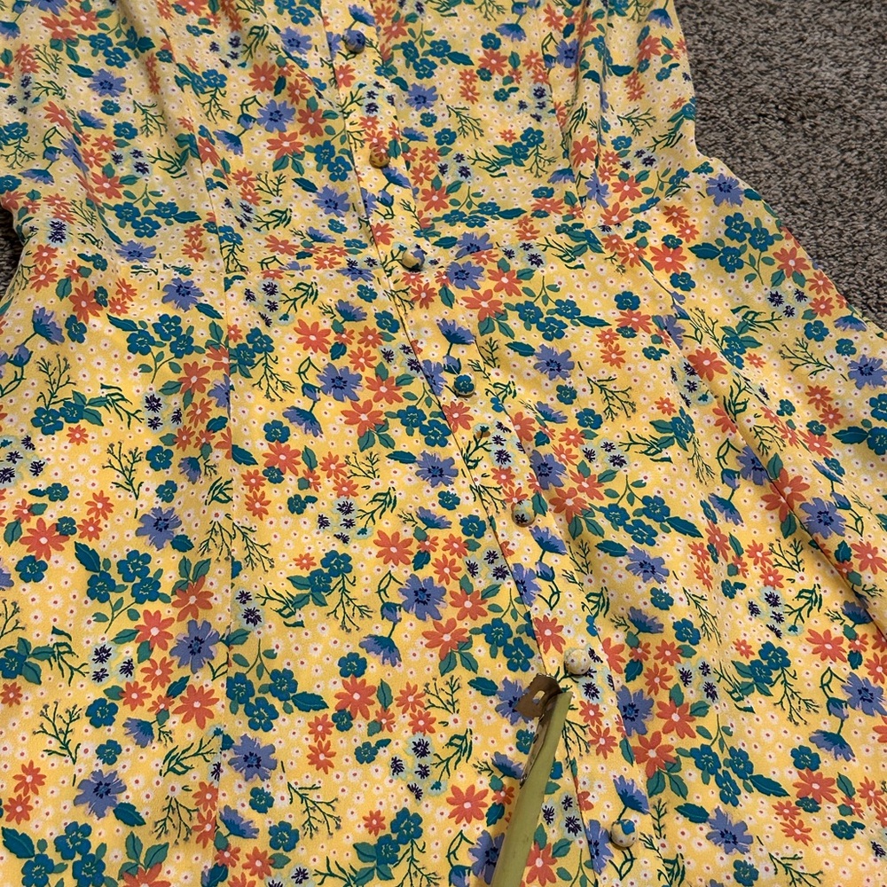 Sienna Sky Floral Yellow Dress - Picture 6 of 13